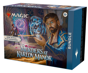 PRE-ORDER Magic: The Gathering Murders at Karlov Manor Bundle - 9 Play Boosters, 30 Land cards + Exclusive Accessories